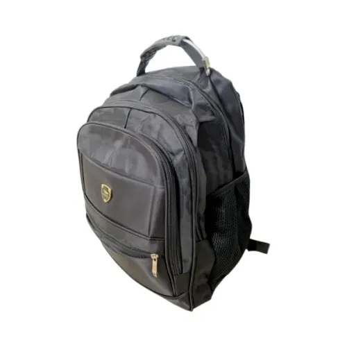 Mochila Bolsa De Tecido Preto Juvenil Masculina Reforçada Escolar - Preto