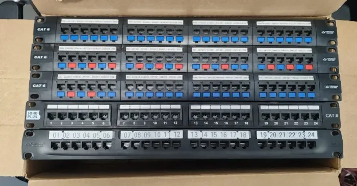 Lote Patch Panel Furukawa CAT6 24 Portas - GigaLan e Soho Plus