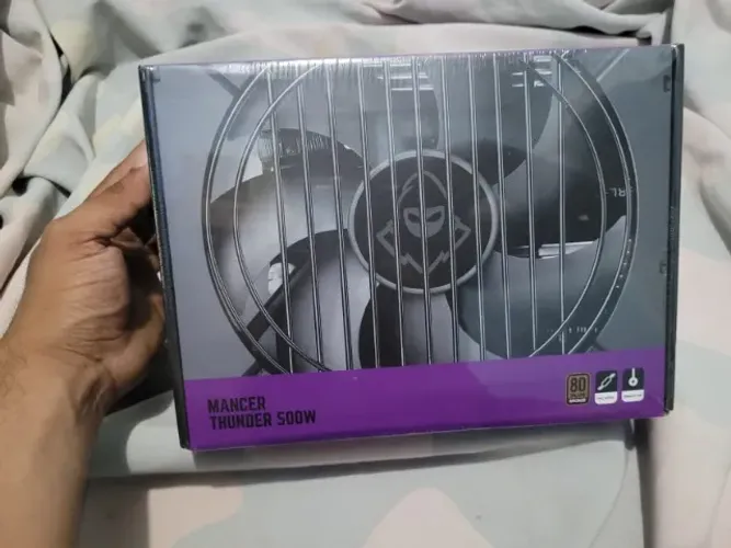 Fonte Mancer Thunder 500w Bronze 80 Plus, Cor Preto (Nova)