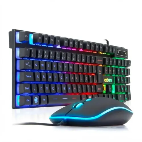 KIT TECLADO E MOUSE GAMER RGB/LED
