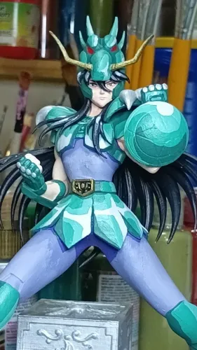 Shiryu de Dragão Colecionável Action Figure - Cavaleiros do Zodíaco.