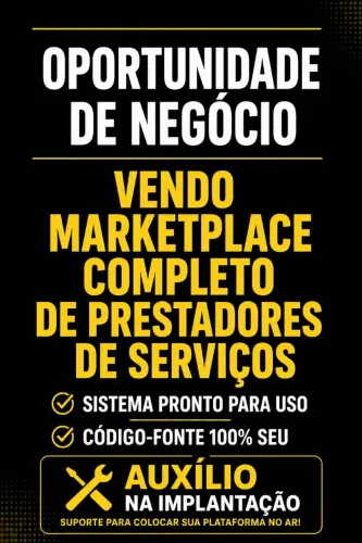 VENDO MARKETPLACE COMPLETO DE PRESTADORES DE SERVIÇOS (ESTILO GETNINJAS)