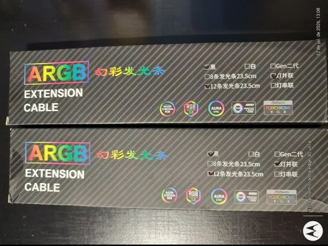 Jumpeak flexível RGB led barra de luz placa argb capa para fonte alimentação