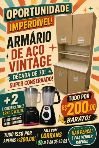 ARMÁRIO AÇO VINTAGE