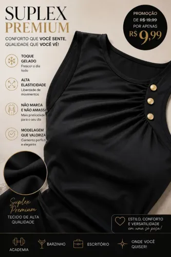 Blusa Suplex Feminina Tamanho Unico