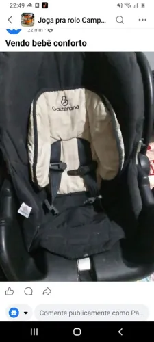 Bebê conforto mais 2 fraldas da huggies P