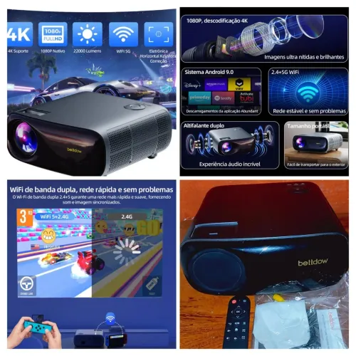 Projetor Bettdow ac1053 Gamer