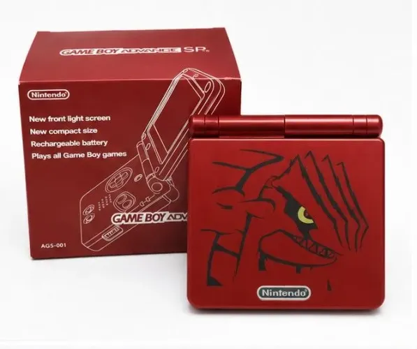 Nintendo Game Boy Advance SP IPS Backlight Tema pokémon Ruby