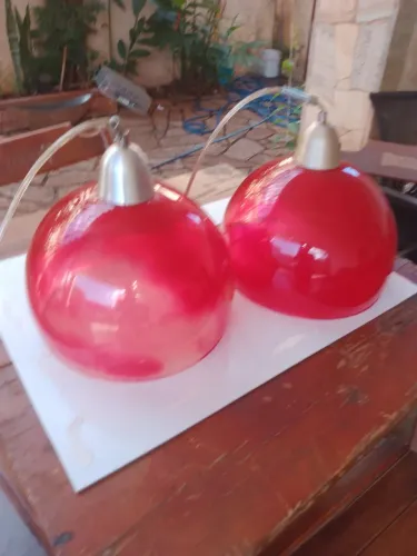 Luminária vermelha