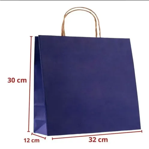 Sacola Kraft Cores Variadas Kit com 10Un