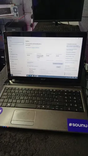 Notebook Acer Aspire 5750 com SSD instalado