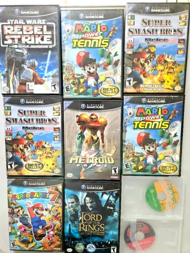 Lote jogos de nintendo GameCube game cube