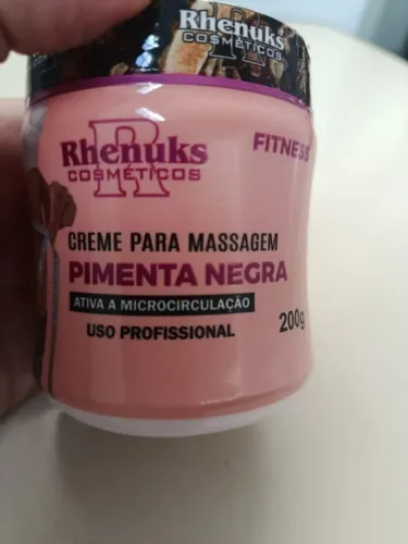 Creme para massagem pimenta negra. 200g