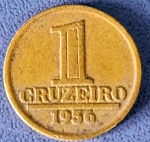 Moeda 1 cruzeiro 1956 conservação MBC,  rara 