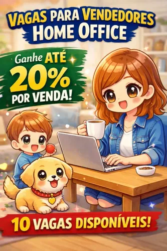 Home Office/ Parceria para Vendas Online | Comissão por vendas