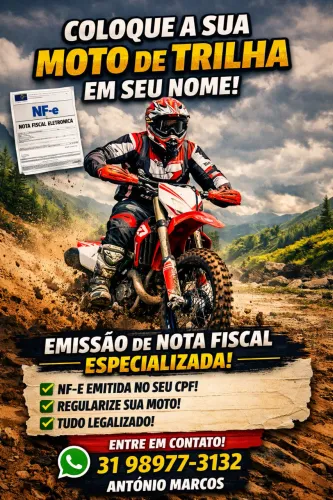 Emissão de nota de moto de trilha