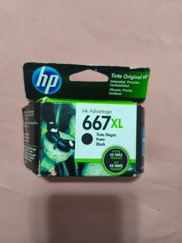 cartucho hp preto 667 XL