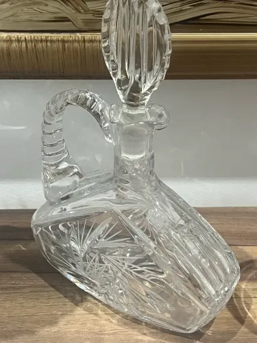 Licoreira cristal lapidado chique