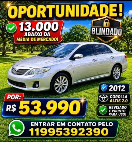Toyota Corolla Altis 2.0 Flex 16V Aut. 2012