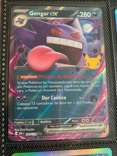 Gengar EX 090 Coleção 30 anos Pokémon