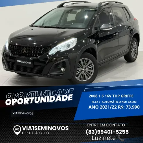 Peugeot 2008 Grife 1.6 Turbo Flex 16V 5P AUT 2022