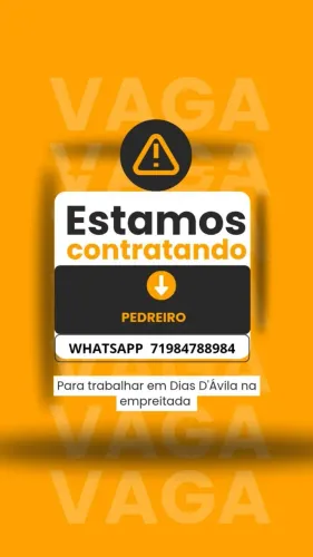 Pedreiro para trabalhar na empreitada 