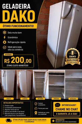 Vendo um geladeira!