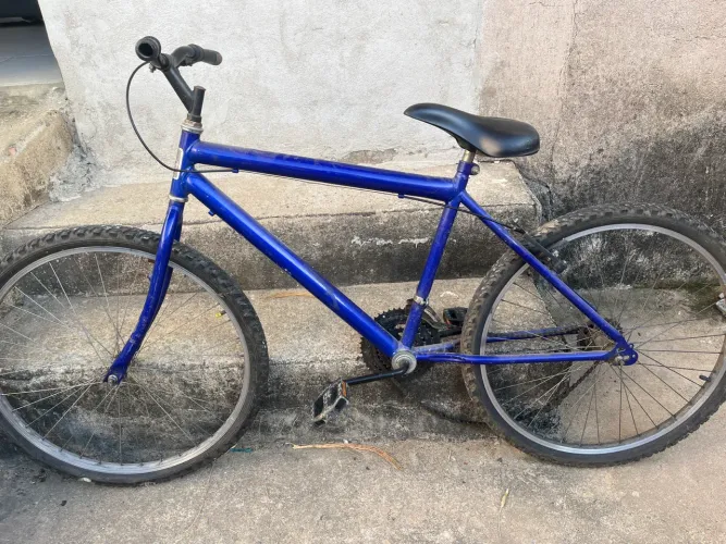 Bicicleta Aro 26 Azul - Para Projeto / Restaurar ou Retirada de Peças