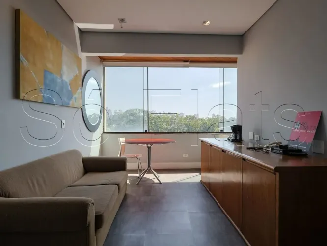 Morumbi Business, disponível para locação bem localizado com 34m², 1 dormitório e 1 vaga.