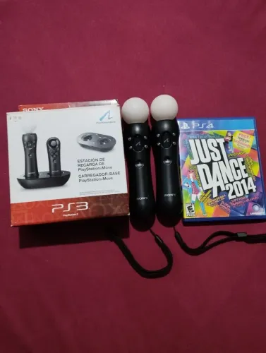 Kit PlayStation move completo(2 controles, carregador,jogo)
