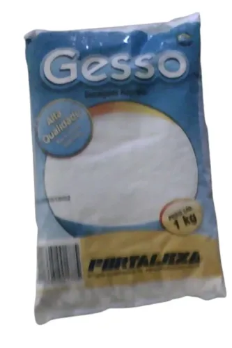 Gesso em Pó Secagem Rápida 1Kg Fortaleza