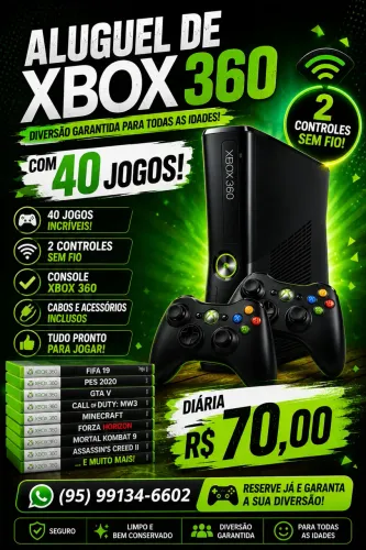 ALUGUEL DE XBOX 360 ?