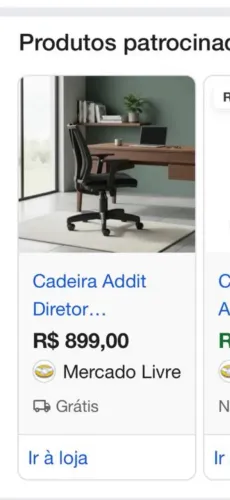 Cadeira de Escritório Addit Diretor - NOVA