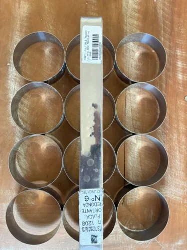 cortador de biscoitos de 6cm, em inox
