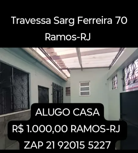 ALUGO CASA DE VILA EM RAMOS-RJ