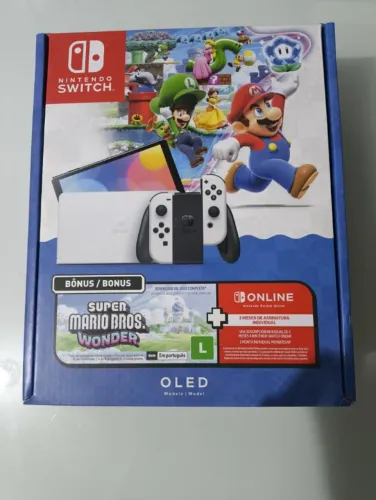 Nintendo Switch OLED + Super Mario Bros. Wonder - Lacrado