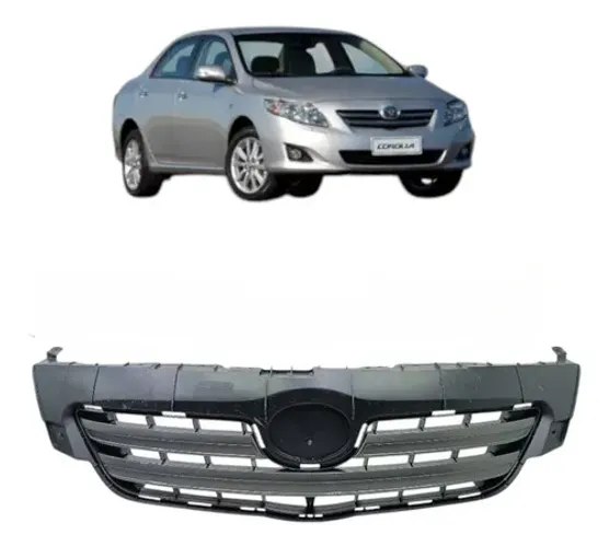 Grade Parachoque Dianteiro Original Corolla 2009 2012 Preto