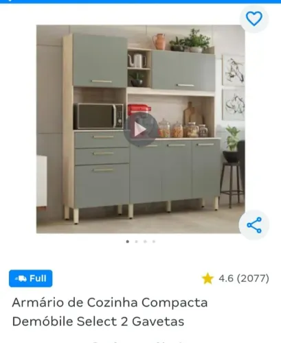Armário de cozinha Compacto.