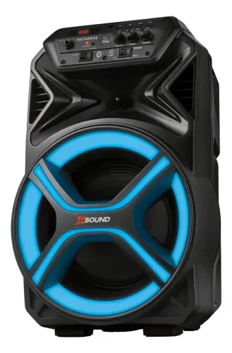 Caixa Amplificada Cm-400-l 400w Rms Preta Mondial Bivolt Preto