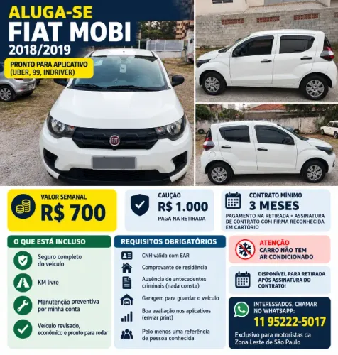 Fiat Mobi Easy 1.0 Fire Flex 5P. 2018