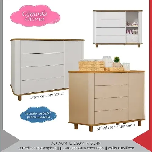 Cômoda Infantil MDF - Promoção