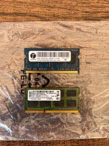 Memória RAM Notebook 4GB DDR3L 1600MHz (Tenho 2 Unidades)