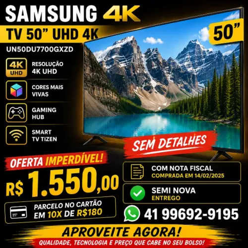 TV 50" SAMSUNG UHD 4K