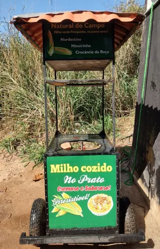 CARRINHO DE MILHO COMPLETO, PRONTO PARA TRABALHAR!