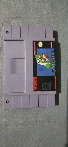 Super Mario World (playtronic) cartucho do Super Nintendo [SNES]
