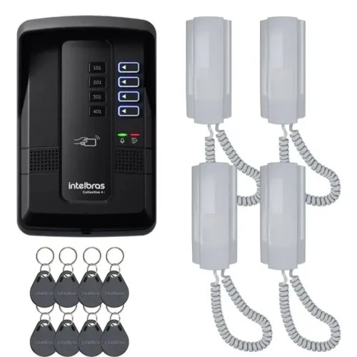 kit porteiro eletrônico 4i Intelbras 