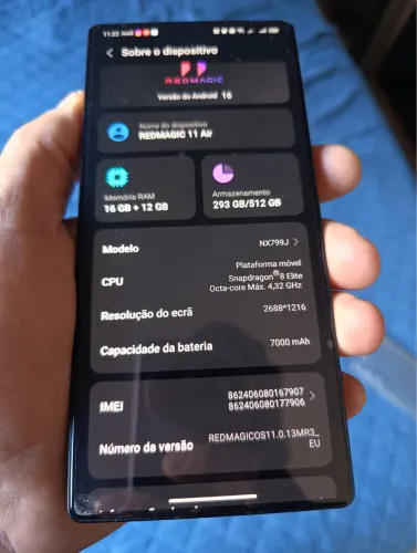 Redmagic 11 air 12/512gb 
