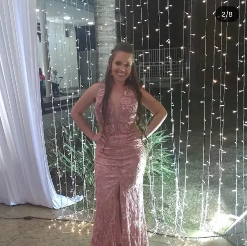 Vestido longo de festa