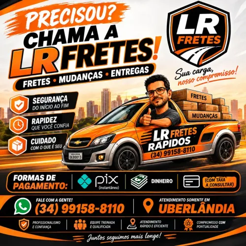 Fretes rápido em Uberlândia