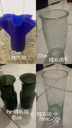 Vasos Decorativos Diversos - Ótimo Estado